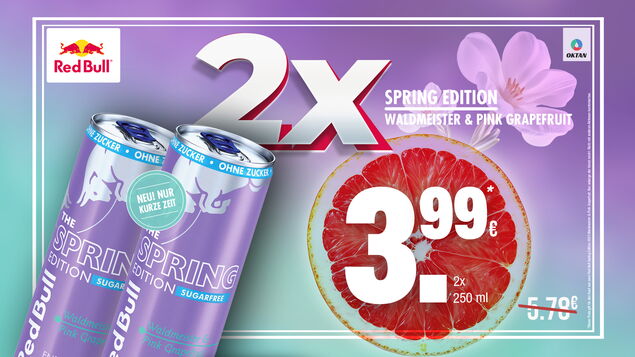Red Bull Spring Edition zum Aktionspreis